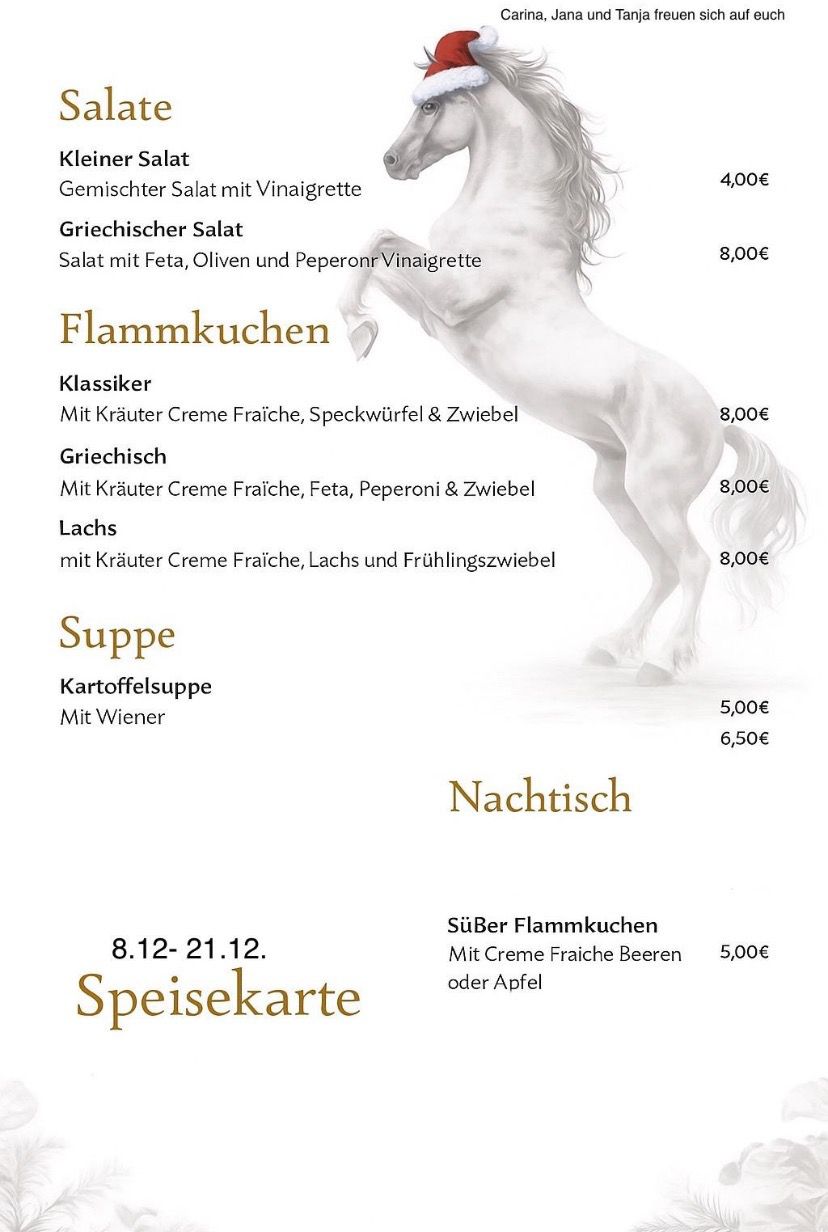 Speisekarte 8.12-21.12