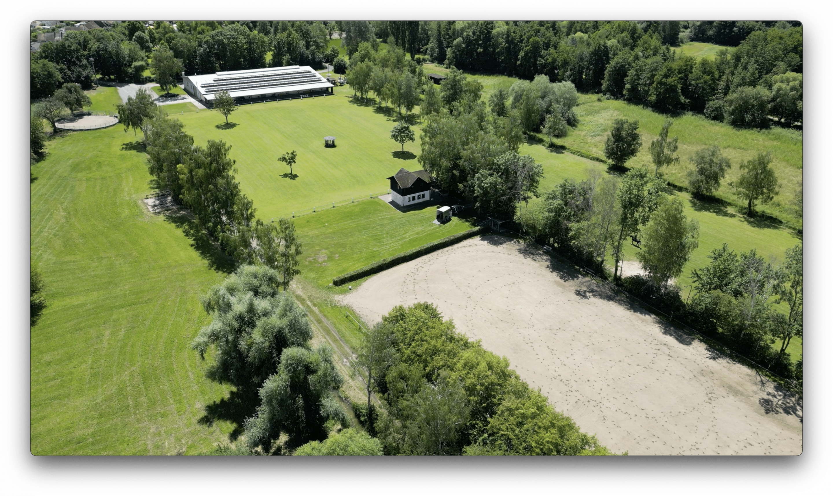 Reitanlage von oben